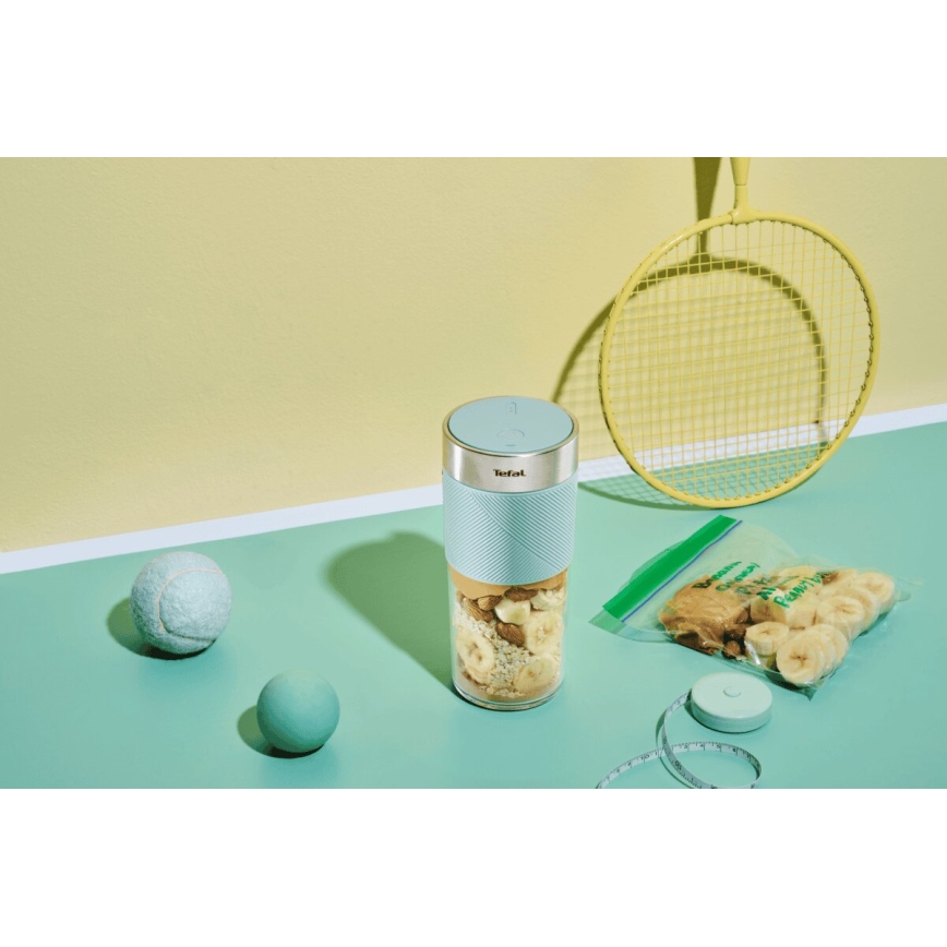 Tefal - Blender do smoothie BLENDFORCE 50W/5V 1200 mAh miętowy