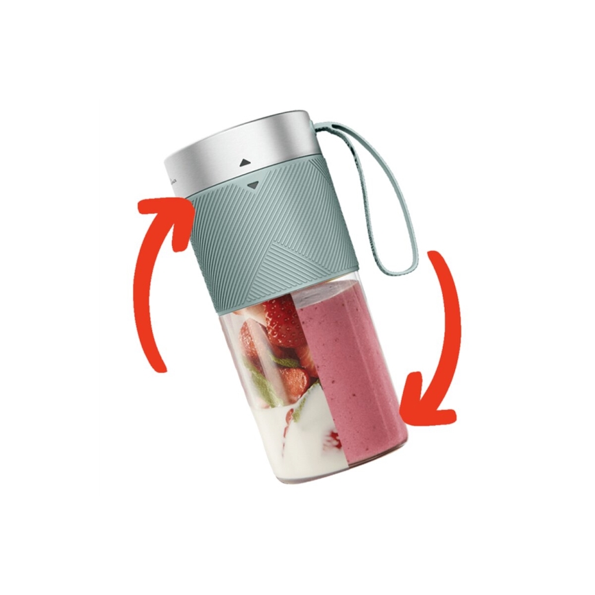 Tefal - Blender do smoothie BLENDFORCE 50W/5V 1200 mAh miętowy