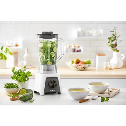 Tefal - Blender stołowy 1,5 l BLENDEO+ 450W/230V szary/biały