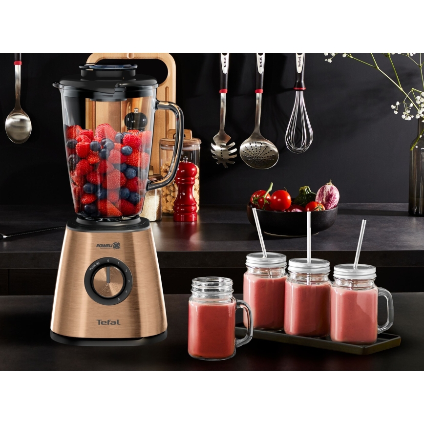 Tefal - Blender stołowy  1,75 l BLENDFORCE 800W/230V miedziany