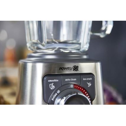 Tefal - Blender stołowy 2 l PERFECTMIX+ 1200W/230V matowy chrom/czarny