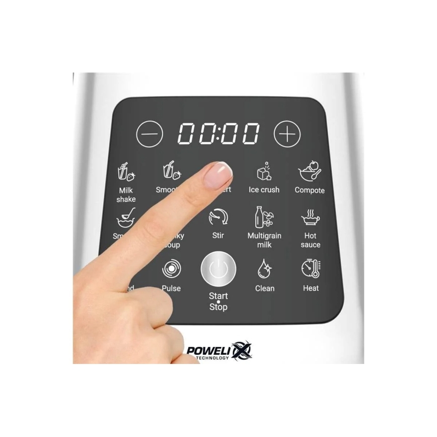 Tefal - Blender stołowy 2 l PERFECTMIX+ 1400W/230V matowy chrom