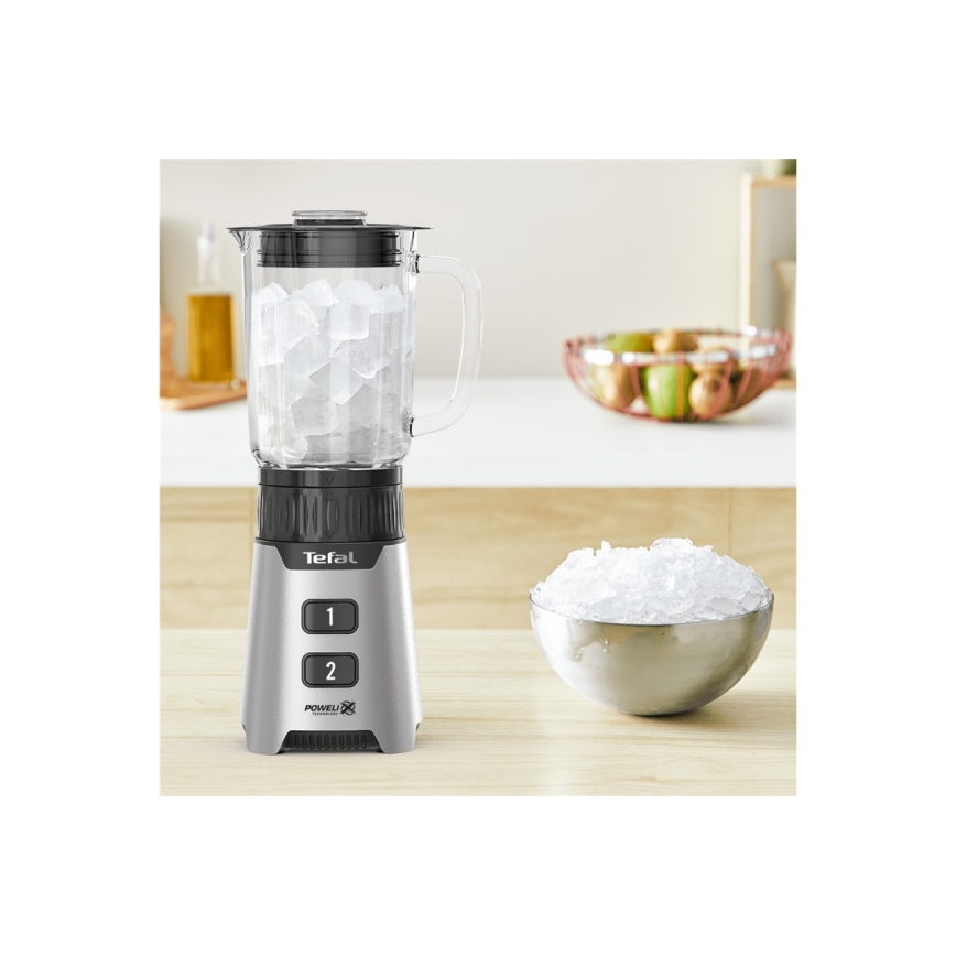 Tefal - Blender stołowy BLENDFORCE 400W/230V stal nierdzewna/czarny