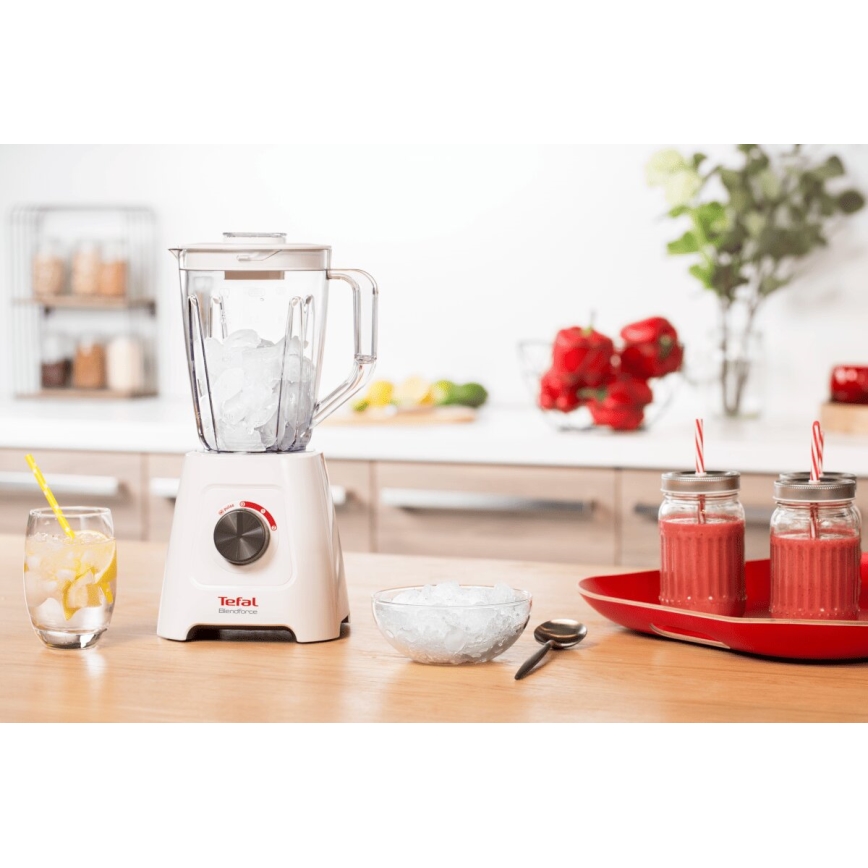 Tefal - Blender stołowy BLENDFORCE 600W/230V biały