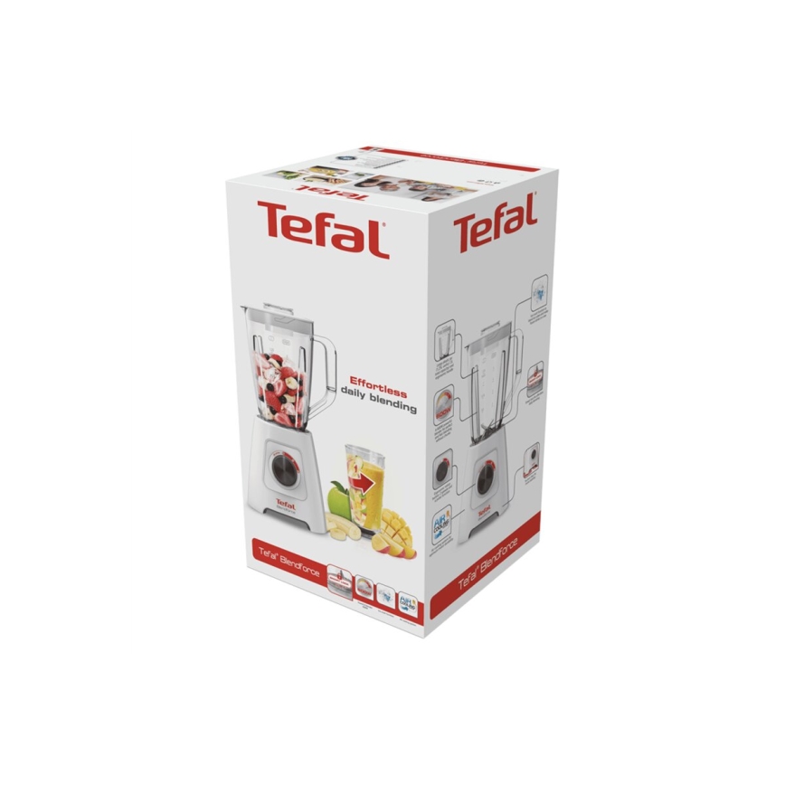 Tefal - Blender stołowy BLENDFORCE 600W/230V biały