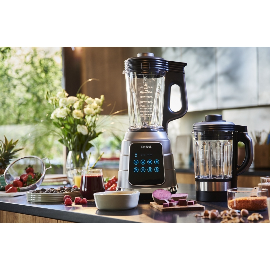 Tefal - Blender stołowy do gotowania HIGH SPEED ULTRABLEND BOOST 1300W/230V szary