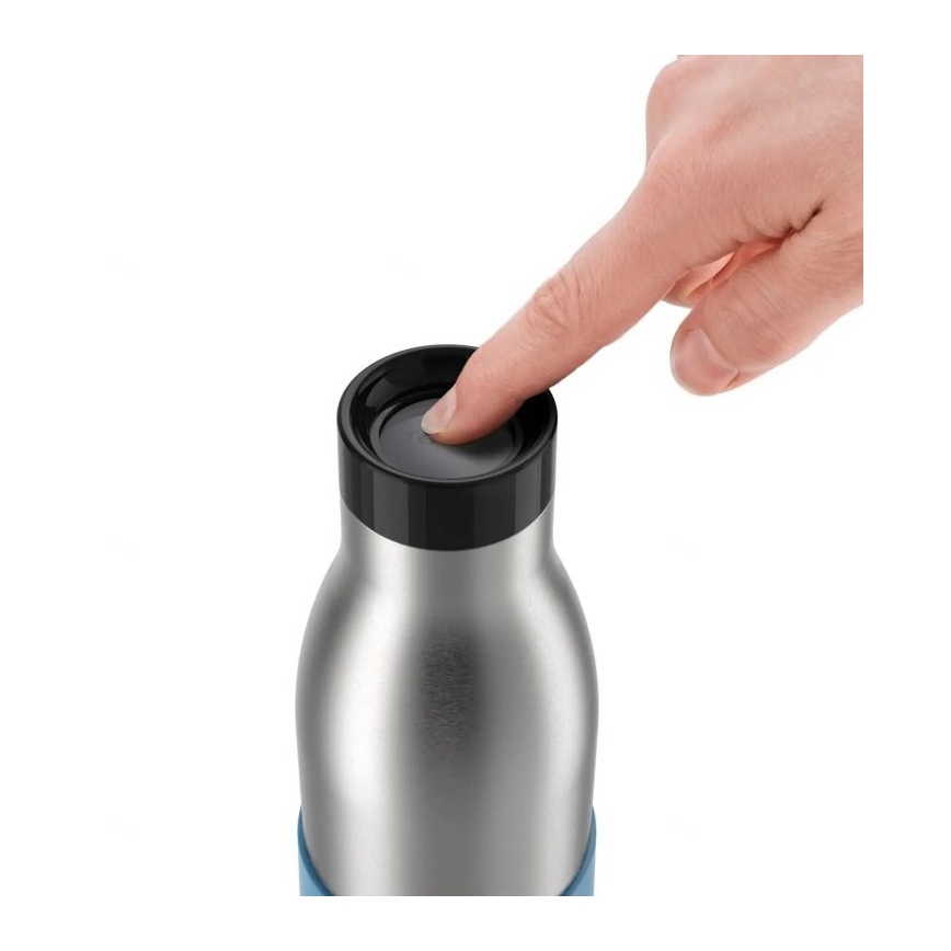 Tefal - Butelka 500 ml BLUDROP stal nierdzewna/niebieska