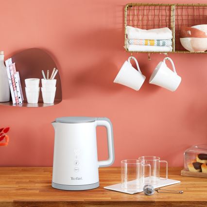 Tefal - Czajnik elektryczny SENSE 1 l 1800W/230V biały