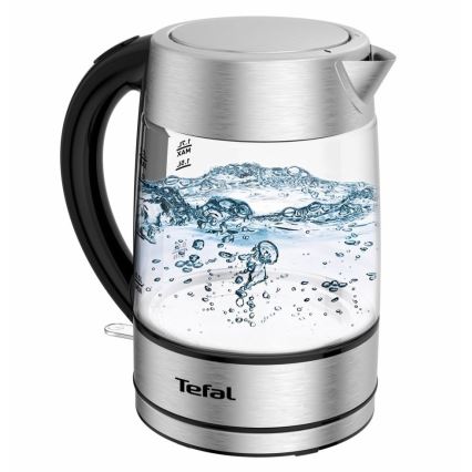 Tefal - Czajnik GLASS 1,7 l  2200W/230V matowy chrom