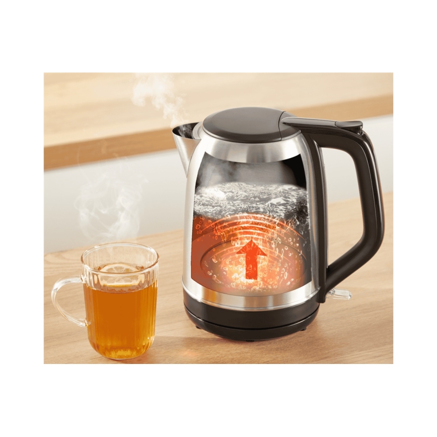 Tefal - Czajnik SUBITO 1,7l 2400W/230V stal nierdzewna/czarny