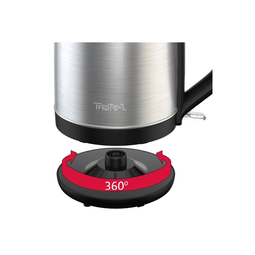 Tefal - Czajnik SUBITO 1,7l 2400W/230V stal nierdzewna/czarny