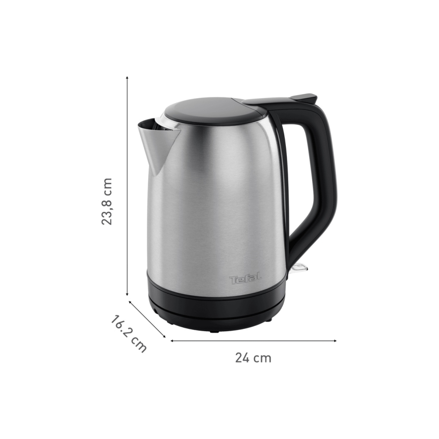 Tefal - Czajnik SUBITO 1,7l 2400W/230V stal nierdzewna/czarny
