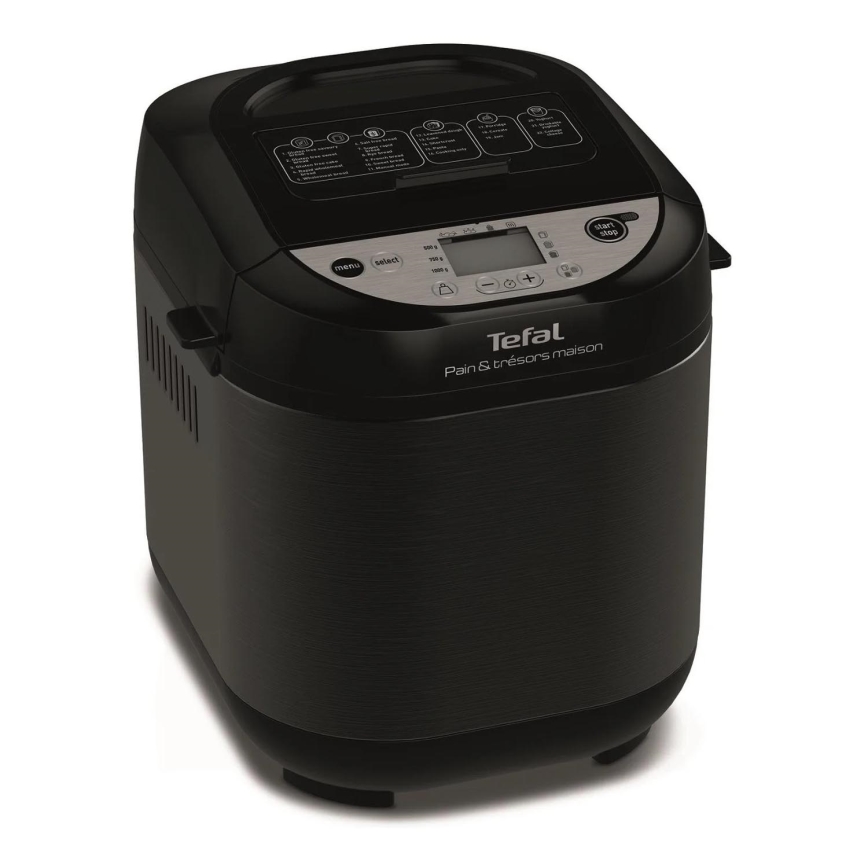 Tefal - Domowa maszyna do pieczenia chleba PAIN&TRESORS 700W/230V czarna