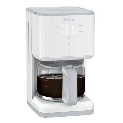 Tefal - Ekspres przelewowy z wyświetlaczem LCD SENSE 1000W/230V biały