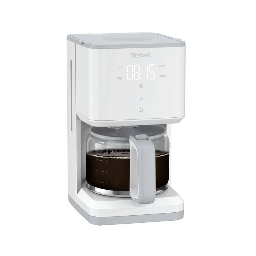 Tefal - Ekspres przelewowy z wyświetlaczem LCD SENSE 1000W/230V biały
