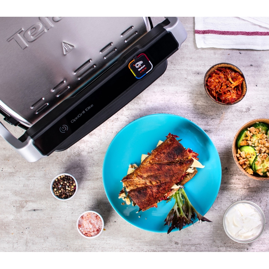 Tefal - Elektryczny grill OPTIGRILL ELITE 2000W/230V