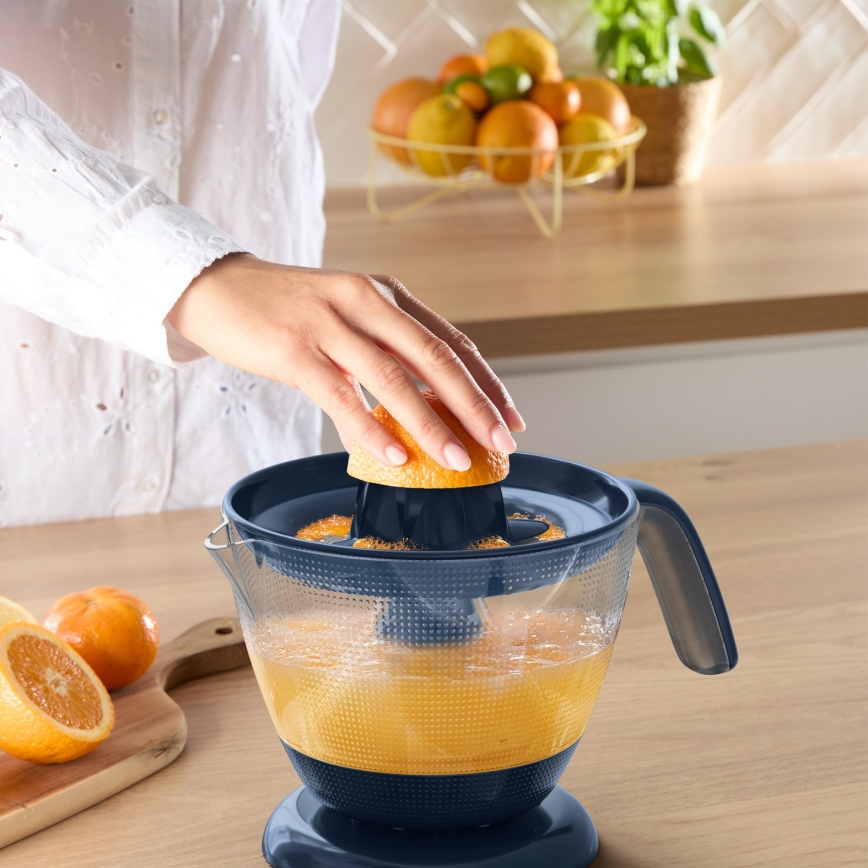 Tefal - Elektryczny wyciskacz do cytrusów MORNING CITRUS PRESS 0,8 l 25W/230V niebieski