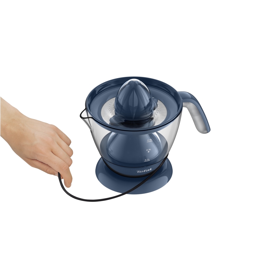 Tefal - Elektryczny wyciskacz do cytrusów MORNING CITRUS PRESS 0,8 l 25W/230V niebieski