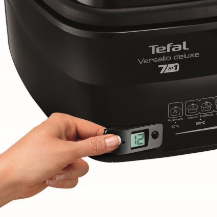 Tefal - Frytkownica 2 l VERSALION DE LUXE 7w1 1600W/230V czarna