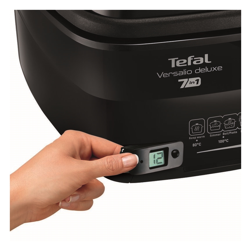 Tefal - Frytkownica 2 l VERSALION DE LUXE 7w1 1600W/230V czarna