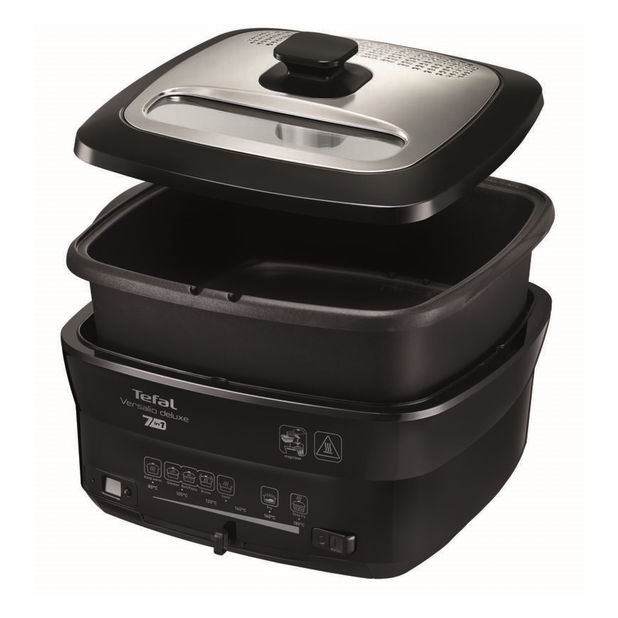 Tefal - Frytkownica 2 l VERSALION DE LUXE 7w1 1600W/230V czarna