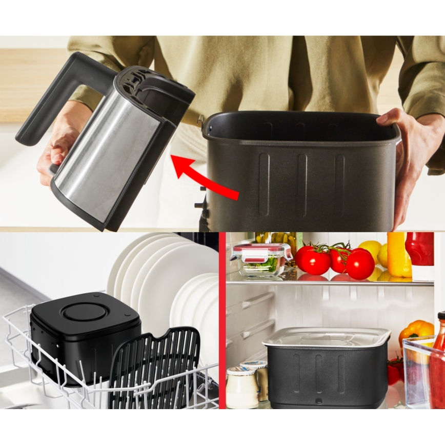 Tefal - Frytkownica beztłuszczowa 5 l EASY FRY SILENCE 10 w 1 1400-1670W/230V