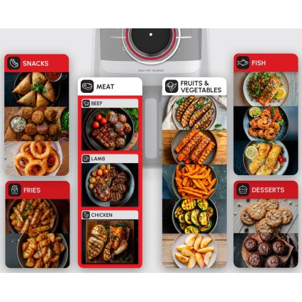 Tefal - Frytkownica beztłuszczowa 5 l EASY FRY SILENCE SMART 1400-1670W/230V