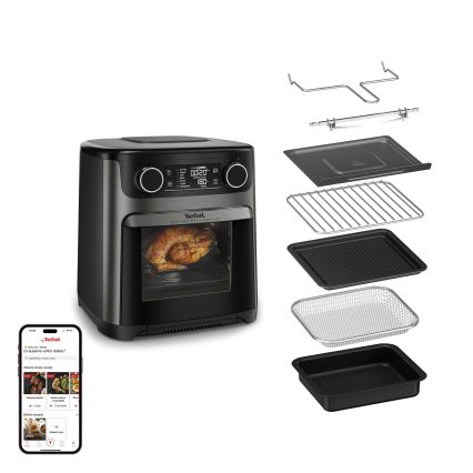 Tefal - Frytkownica na gorące powietrze 15 l EASY FRY 9 w 1, 1800 W/230 V, czarna