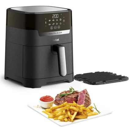 Tefal - Frytkownica na gorące powietrze 4,2 l EASY FRY&GRILL 2w1 1550W/230V czarna