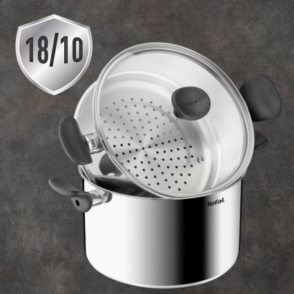 Tefal - Garnek do kuskusu z koszem do gotowania na parze PRIMARY 24 cm