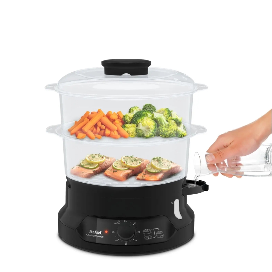 Tefal - Garnek parowy 6 l MINI COMPACT 800W/230V