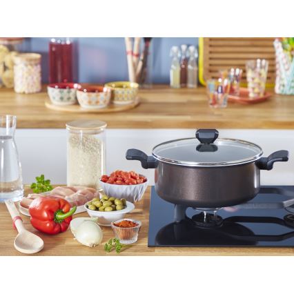 Tefal - Garnek z pokrywką EASY COOK & CLEAN 24 cm