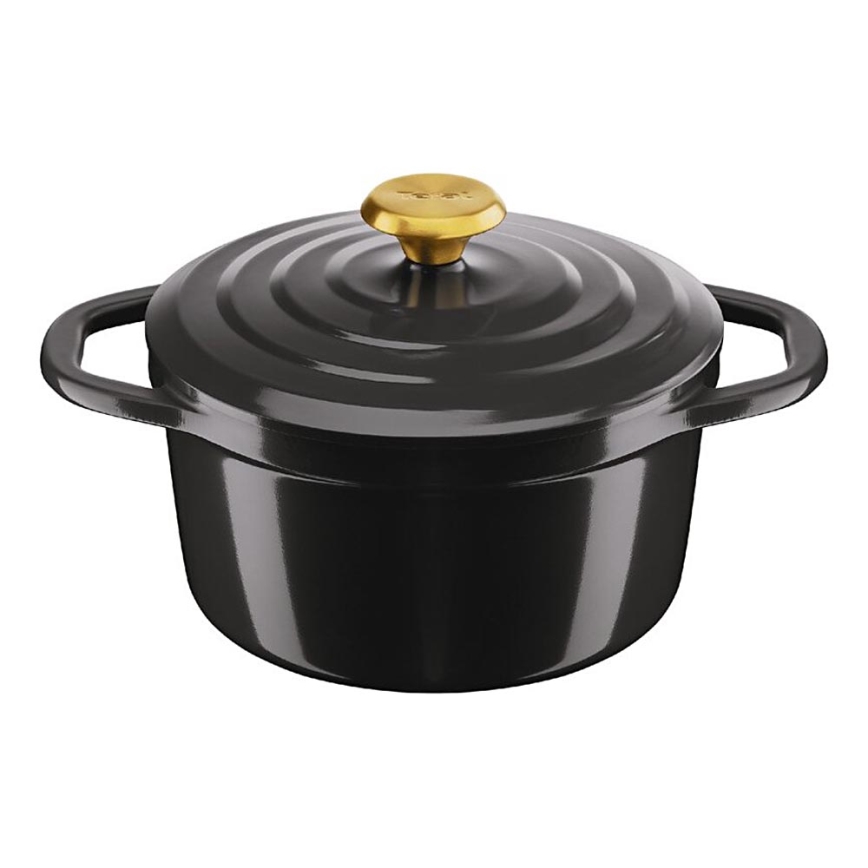 Tefal - Garnek z pokrywką AIR 20 cm antracyt