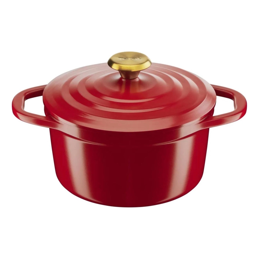 Tefal - Garnek z pokrywką AIR 20 cm czerwony