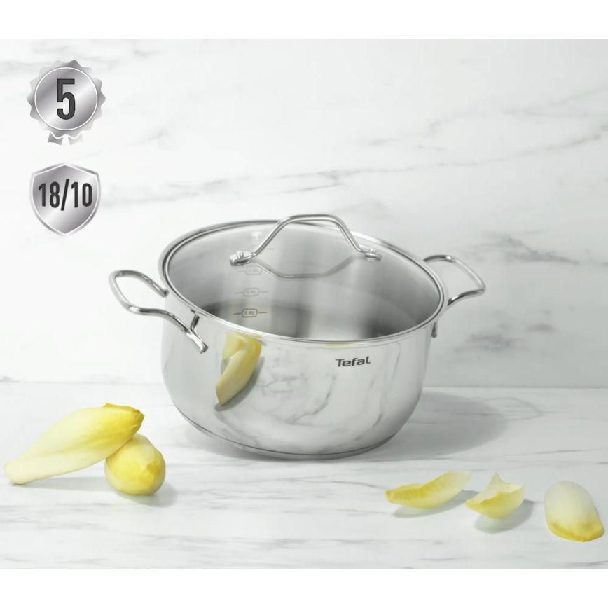 Tefal - Garnek z pokrywką INTUITION 22 cm