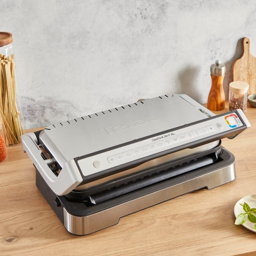 Tefal - Grill elektryczny OPTIGRILL 2w1 2000W/230V