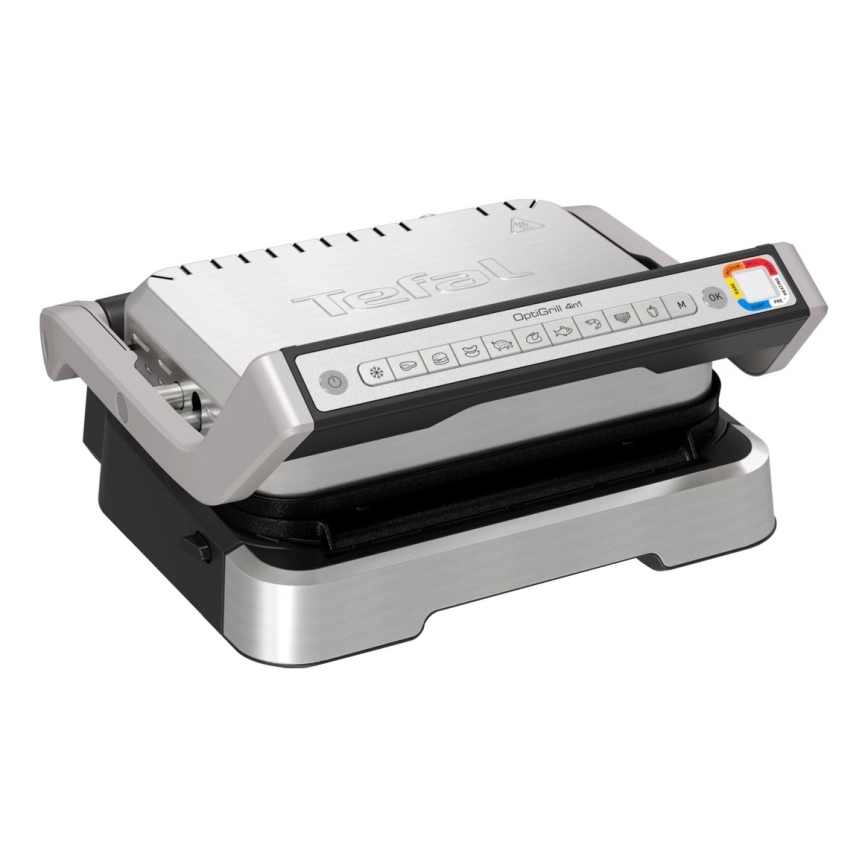 Tefal - Grill kontaktowy OPTIGRILL 2100W/230V matowy chrom