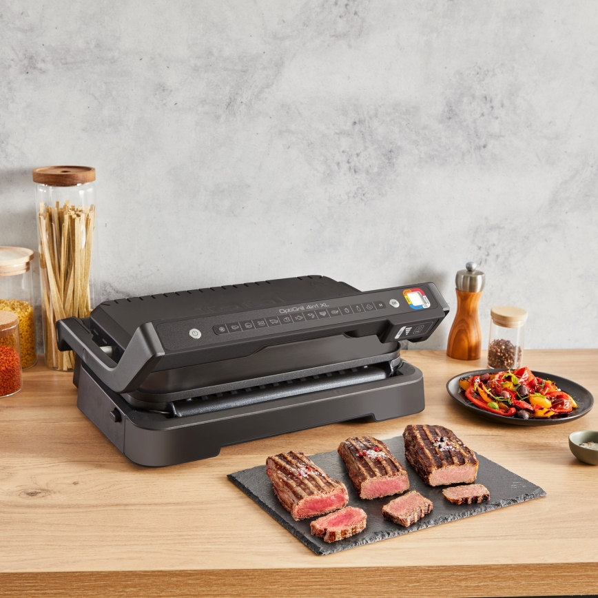 Tefal - Grill kontaktowy OPTIGRILL 2200W/230V czarny