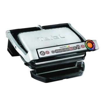 Tefal - Grill kontaktowy OPTIGRILL+ INOX WAFFLES 2000W/230V czarny/chrom