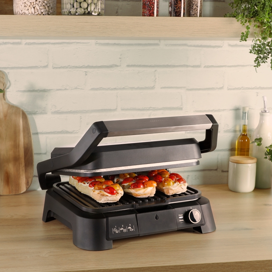 Tefal - Grill kontaktowy SUPERGRILL 4 w 1 2000 W/230 V