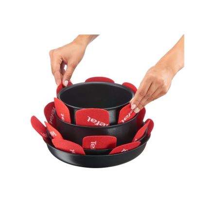 Tefal - Zestaw 4 sztuk separatorów naczyń INGENIO czerwony