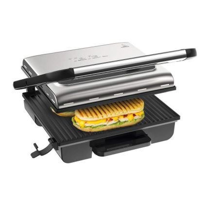 Tefal - Grill kontaktowy INICIO 2000W/230V czarny/stal nierdzewna