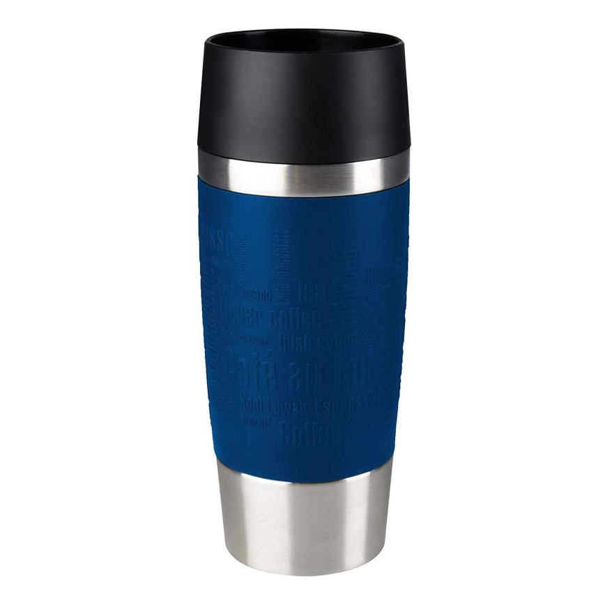 Tefal - Kubek podróżny 360 ml TRAVEL MUG stal nierdzewna/ciemnoniebieski