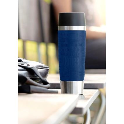 Tefal - Kubek podróżny 360 ml TRAVEL MUG stal nierdzewna/ciemnoniebieski