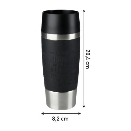 Tefal - Kubek podróżny 360 ml TRAVEL MUG stal nierdzewna/czarny