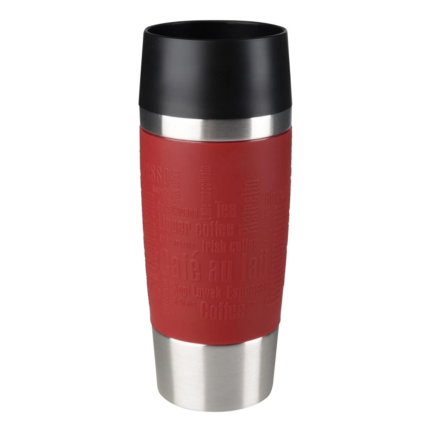 Tefal - Kubek podróżny 360 ml TRAVEL MUG stal nierdzewna/czerwony