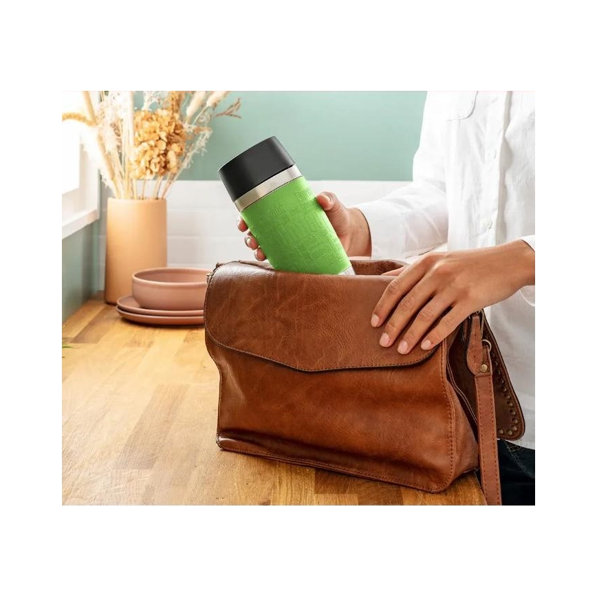 Tefal - Kubek podróżny 360 ml TRAVEL MUG stal nierdzewna/zielony