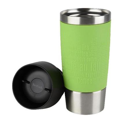 Tefal - Kubek podróżny 360 ml TRAVEL MUG stal nierdzewna/zielony