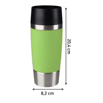 Tefal - Kubek podróżny 360 ml TRAVEL MUG stal nierdzewna/zielony