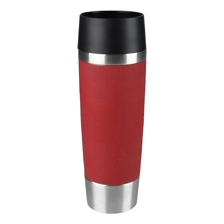 Tefal - Kubek podróżny 500 ml TRAVEL MUG stal nierdzewna/czerwony